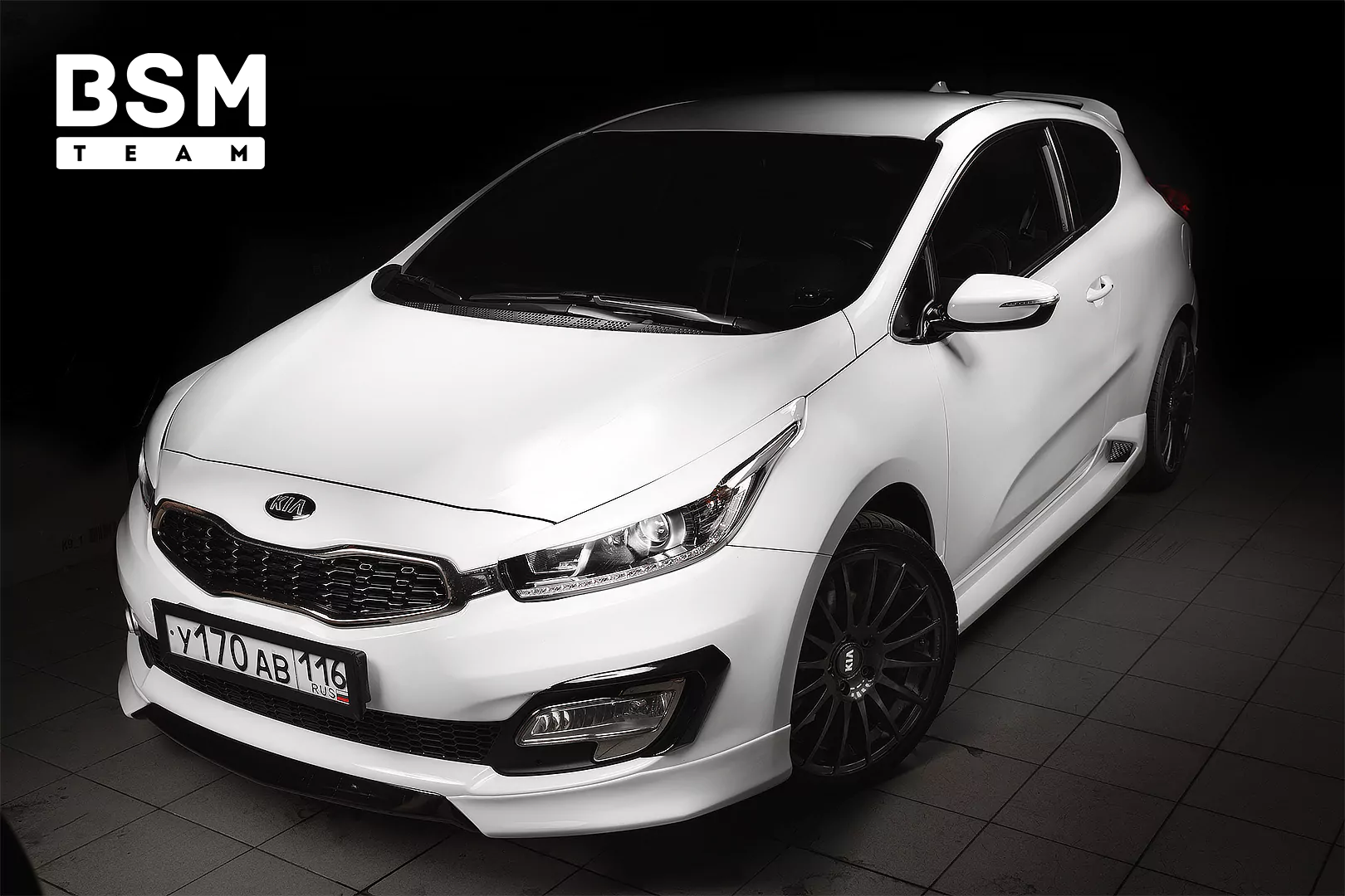 Юбка бампера Kia Pro Ceed JD 2012-2015 АБС Пластик — изображение 3