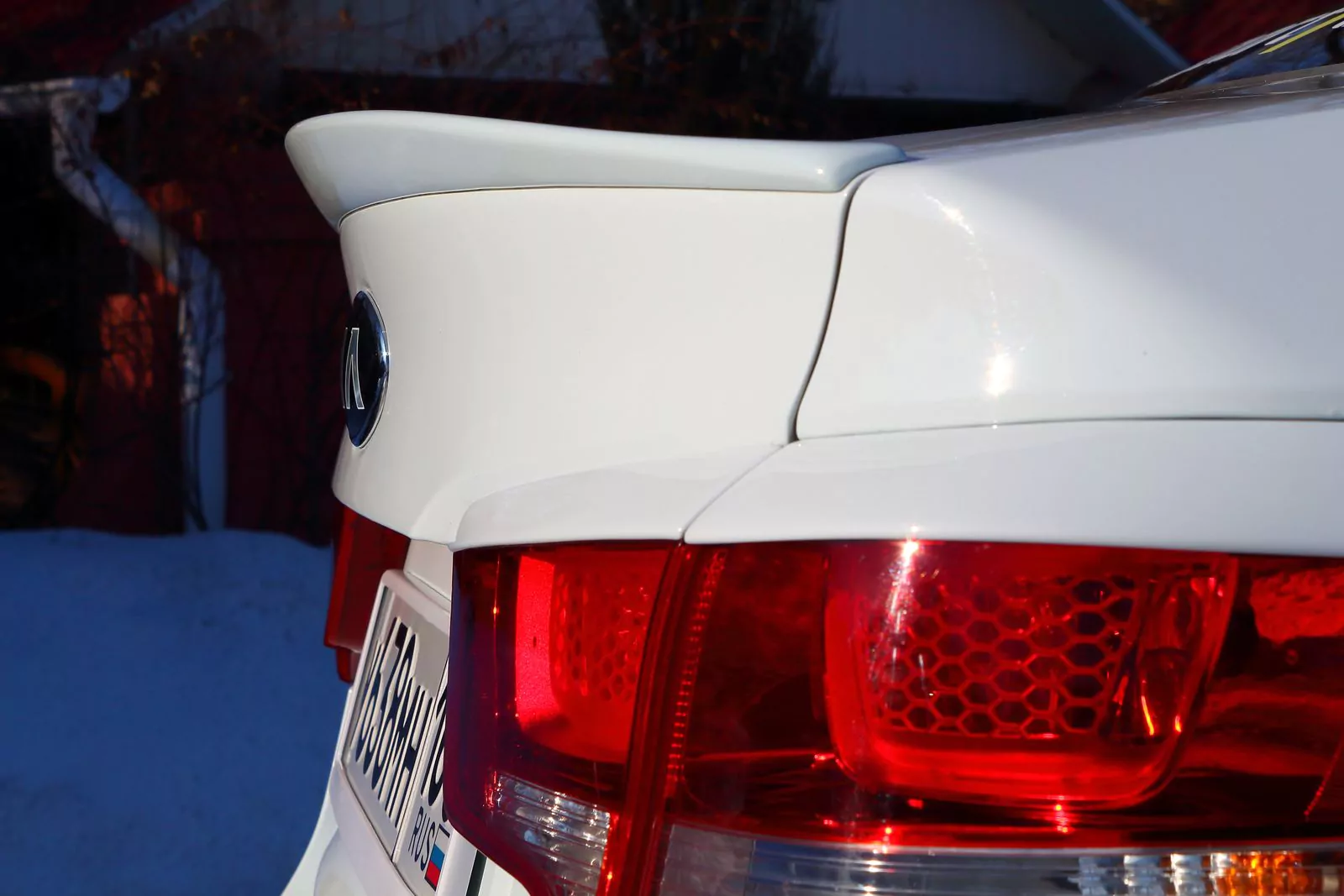 Лип спойлер мини Kia Rio III