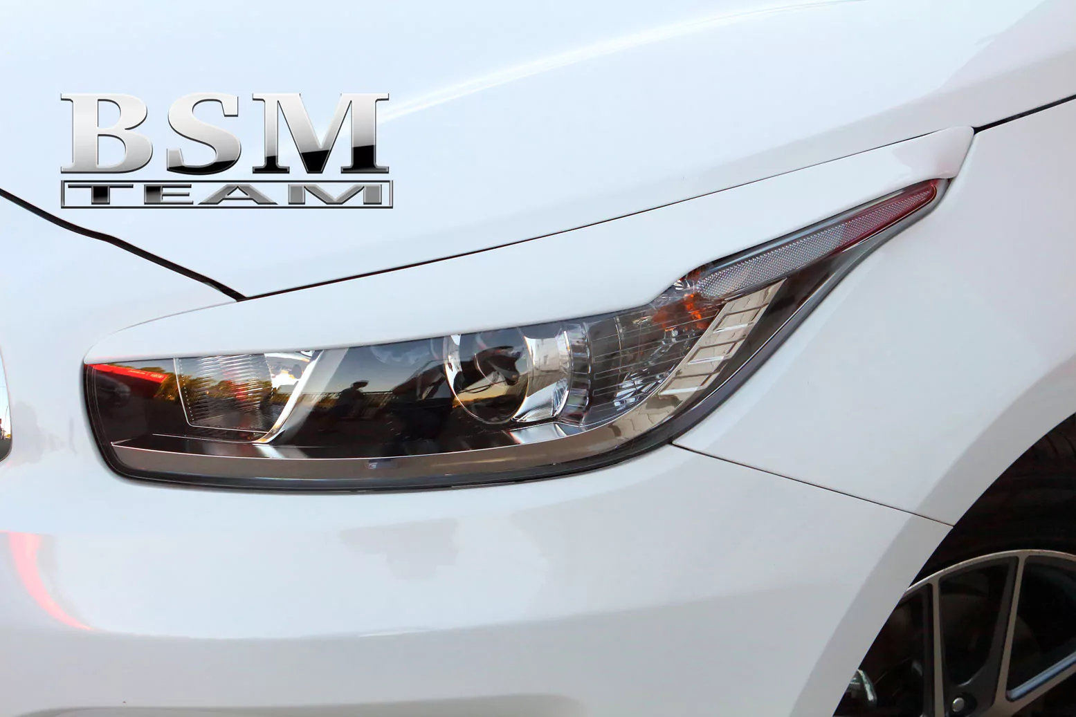 Реснички на передние фары Kia Ceed