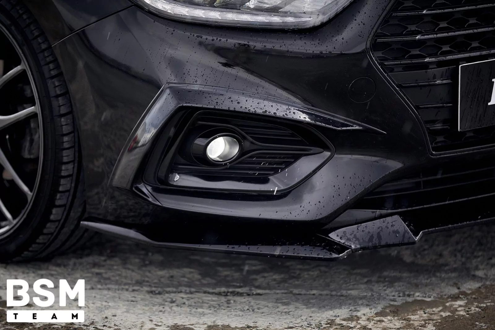 Середина Сплиттера Переднего Бампера Hyundai Solaris 2017-2020 АБС Пластик — изображение 12