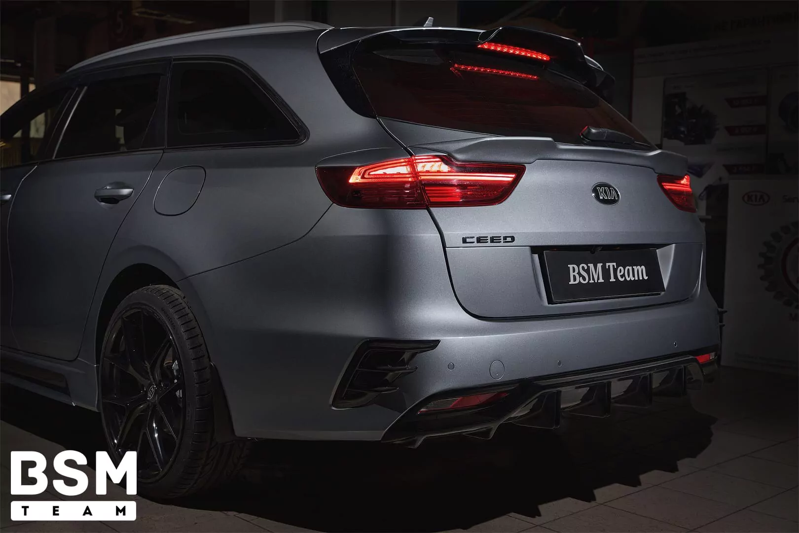 Спойлер Под Спойлер Kia Ceed 3 Универсал (SW) 2019-2022 АБС пластик — изображение 2