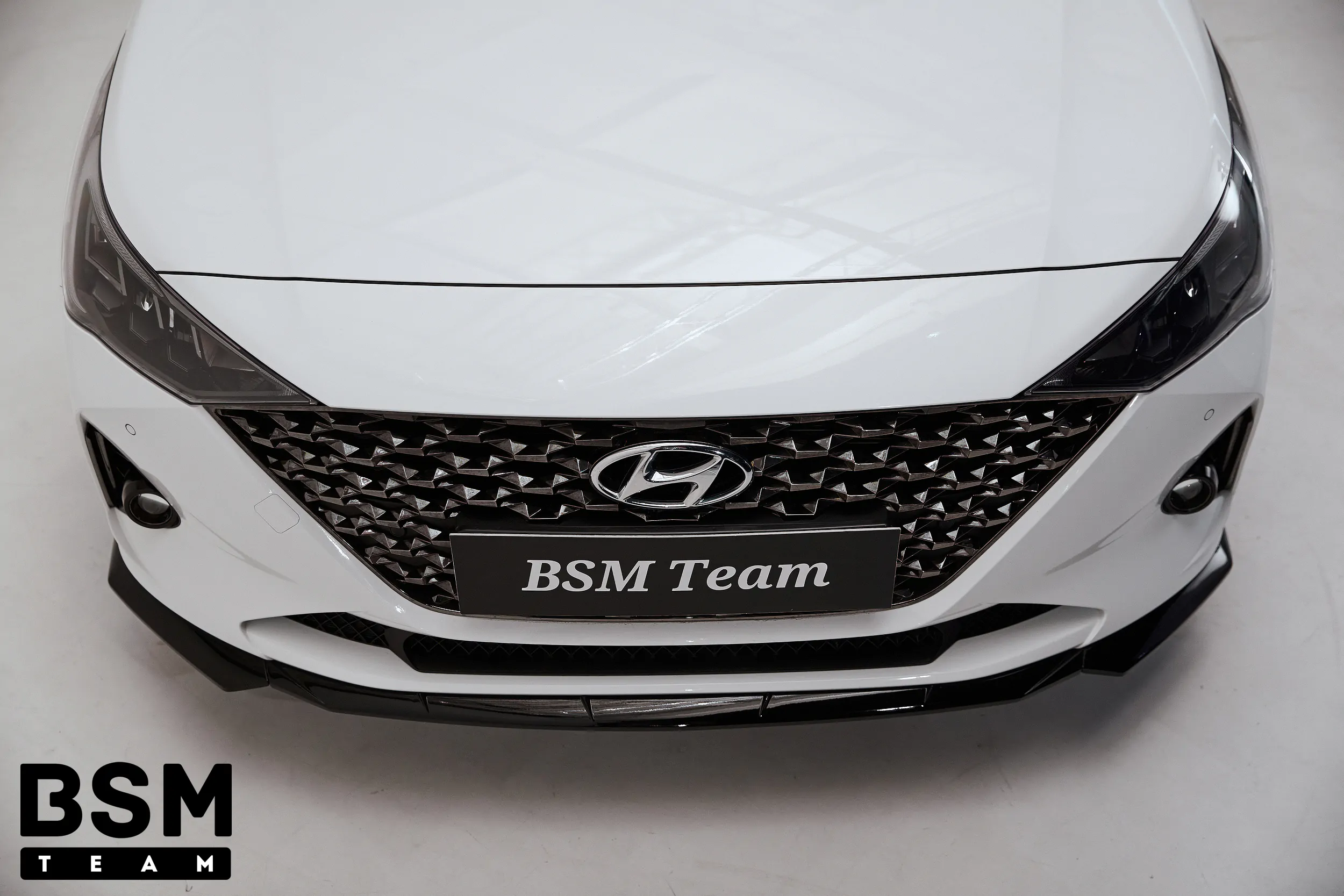 Центральная часть (середина) Сплиттера Переднего Бампера Hyundai Solaris hs 2020-2025 Рестайлинг АБС Пластик — изображение 9