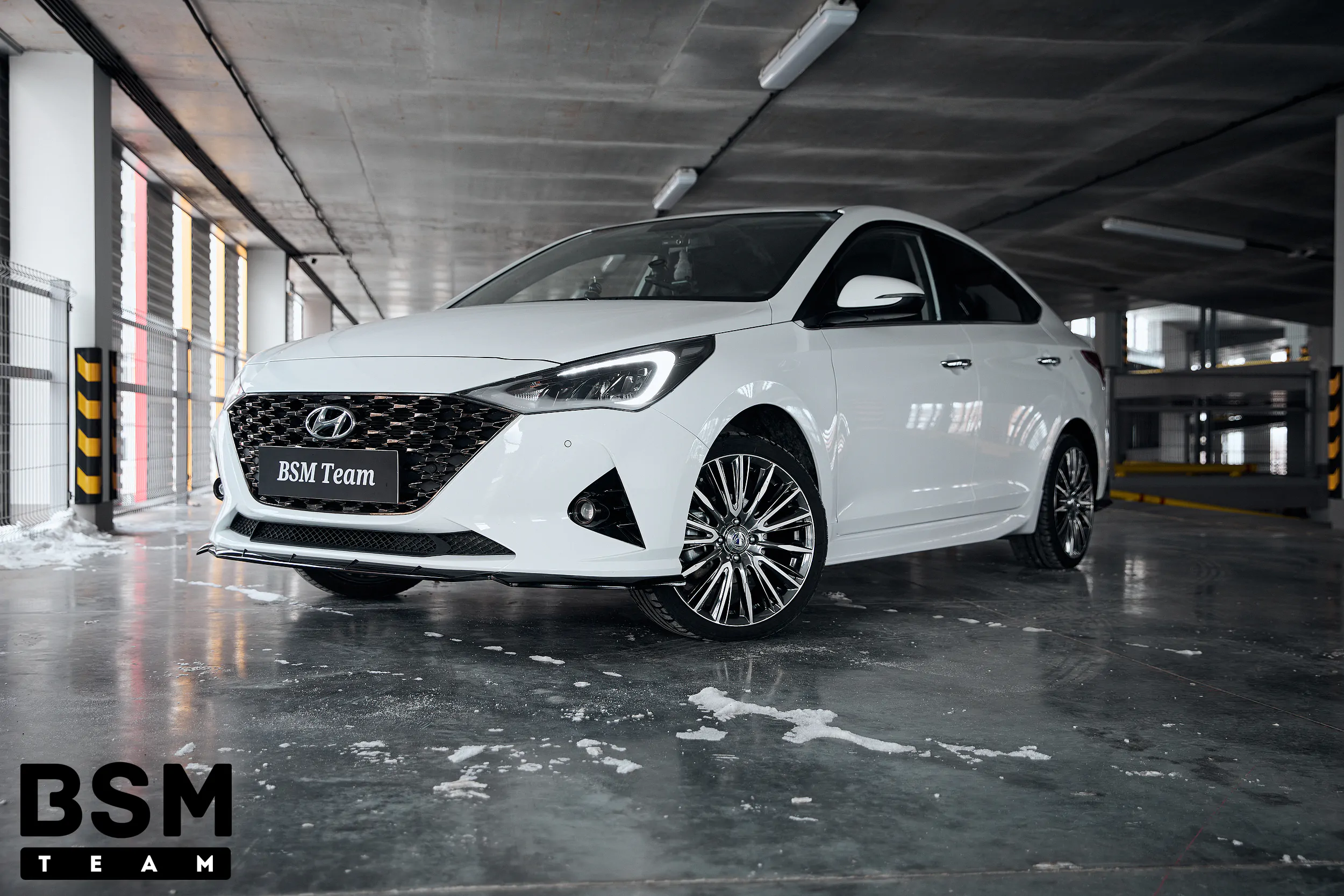 Центральная часть (середина) Сплиттера Переднего Бампера Hyundai Solaris hs 2020-2025 Рестайлинг АБС Пластик — изображение 5