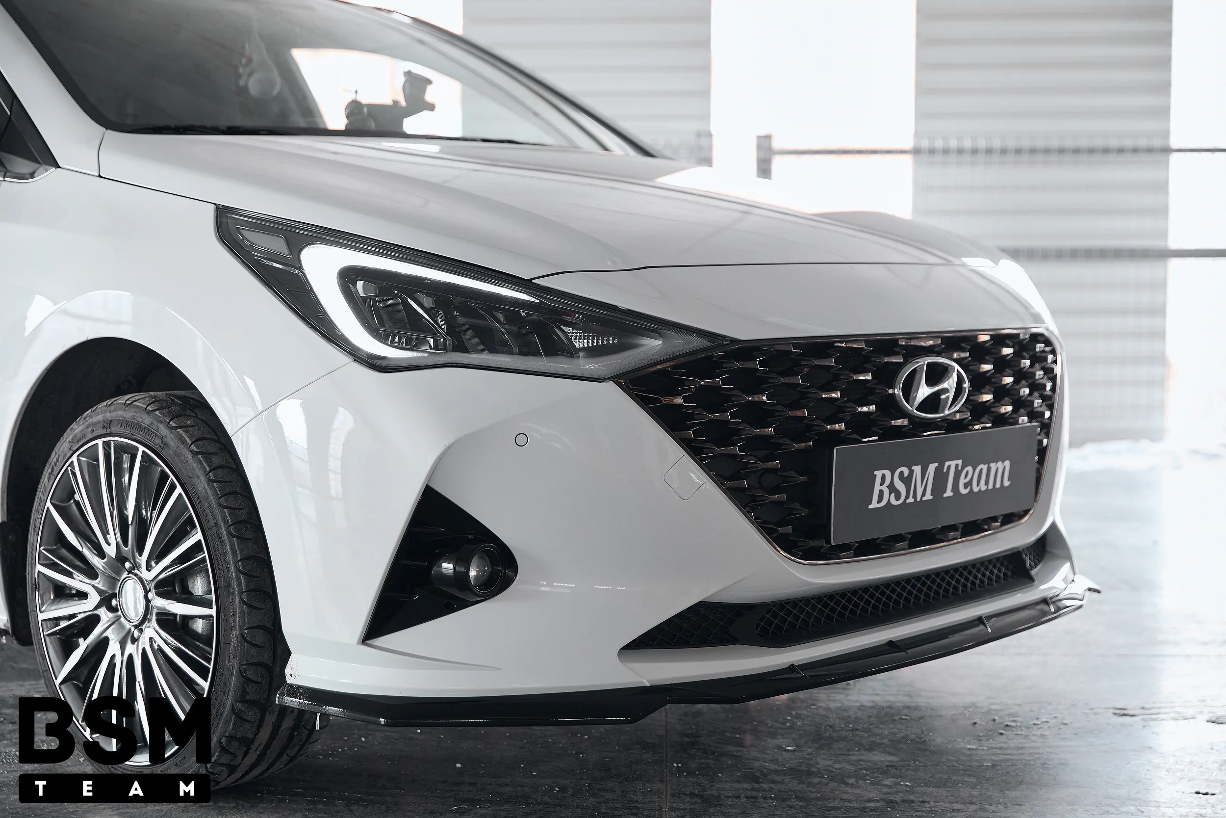 Центральная часть (середина) Сплиттера Переднего Бампера Hyundai Solaris hs 2020-2025 Рестайлинг АБС Пластик — изображение 4